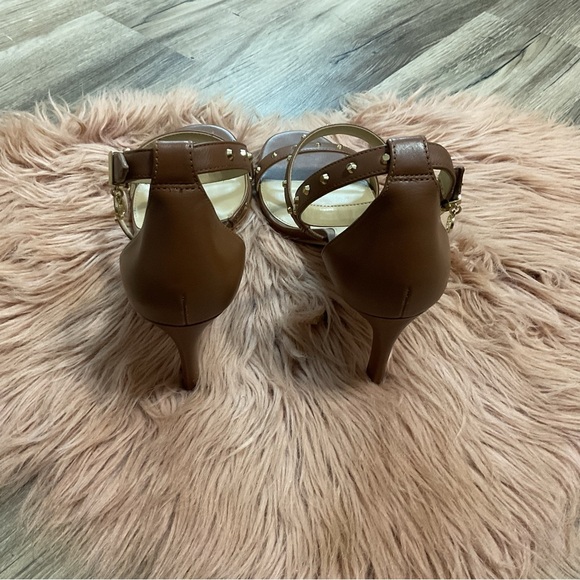 MICHAEL Michael Kors Koda Brown Heels Sandal Size 8 - Picture 9 of 10
